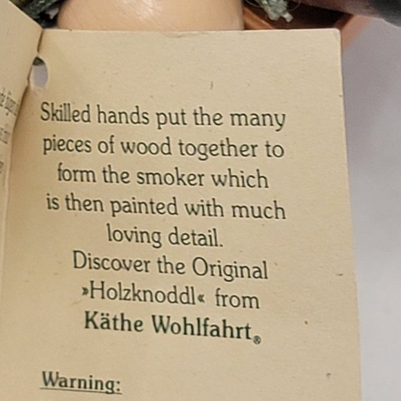 holz knoddl by Kathe Wohlfahrt Roving German Wine Merchant Only Top Decorate - Picture 11 of 16